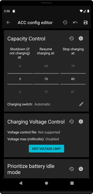 Advanced Charging Controller ACCA